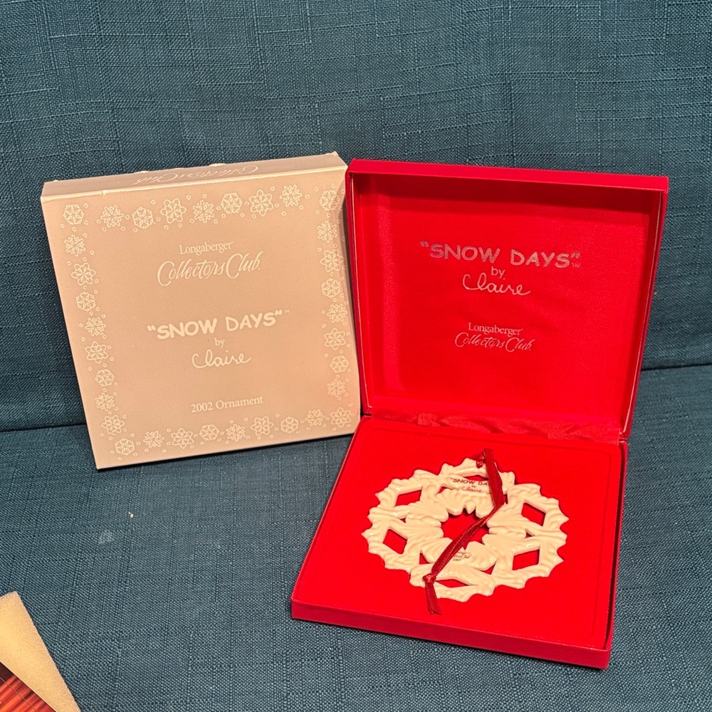 Longaberger 2002 Snowflake ‘Claire’ Ornament